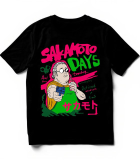 Camiseta Sakamoto Days DTF | Estilo Vintage Neón