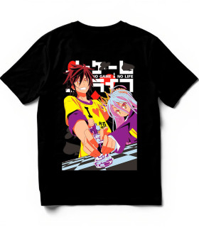 Camiseta Sora y Shiro DTF | No Game No Life Ajedrez Manga | The Blank