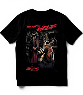 Camiseta Sekiro Return Wolf DTF | FromSoftware | Ilustración Gótica Samurái Rojo