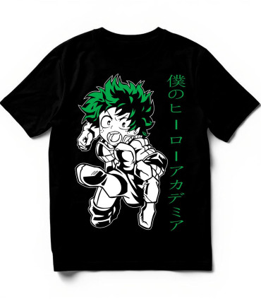 Camiseta Deku Monocromático DTF | My Hero Academia