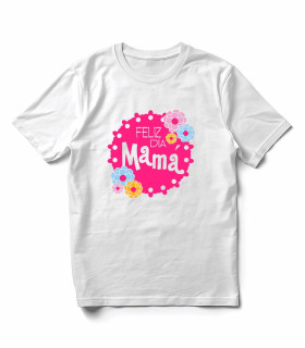 Camiseta "Feliz Día Mamá" Flores