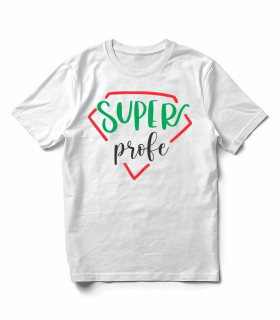 Camiseta "Súper Profe" Emblema