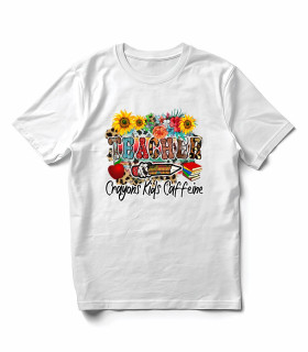 Camiseta "Crayons Kids Caffeine" Floral