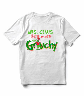 Camiseta "Married to the Grinch" DTF: Humor Navideño y Algodón Premium