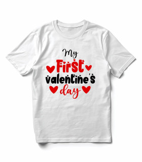 Camiseta My First Valentine's Day DTF