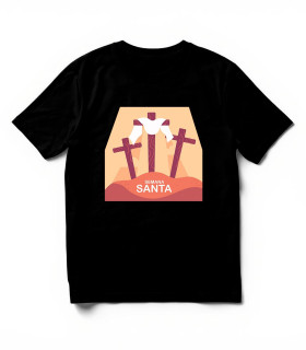 Camiseta Semana Santa DTF: Tres Cruces, Gólgota, Fe