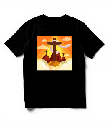 Camiseta Cruz Resurrección DTF