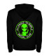 Sudadera DTF: Allergic to People, Alien Social Club, Neón Verde, Streetwear Humor