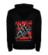 Sudadera DTF HONOR AND STRENGTH: Samurái, Grunge Rojo, Arte Gráfico Japonés
