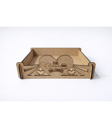 Bandeja “Estás para comerte” madera MDF grabada a láser