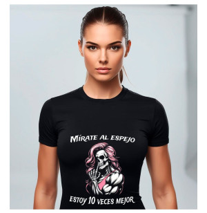 Camiseta Humor Fitness DTF | Calavera Musculosa y Frase Arrogante