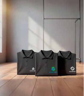 Polo logo en pecho en DTF