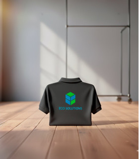 Polo trabajo logo espalda