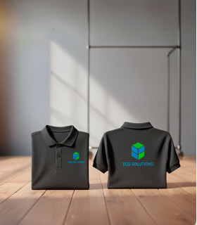 Polo de trabajo logo en pecho y espalda