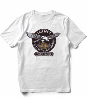 Camiseta Biker New York Custom DTF | Moto Vintage y Calavera